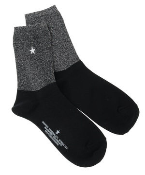 STAR★ GLITTER SHEER BI-COLOR SOX