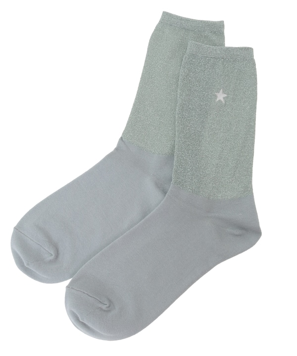 STAR★ GLITTER SHEER BI-COLOR SOX 詳細画像 1