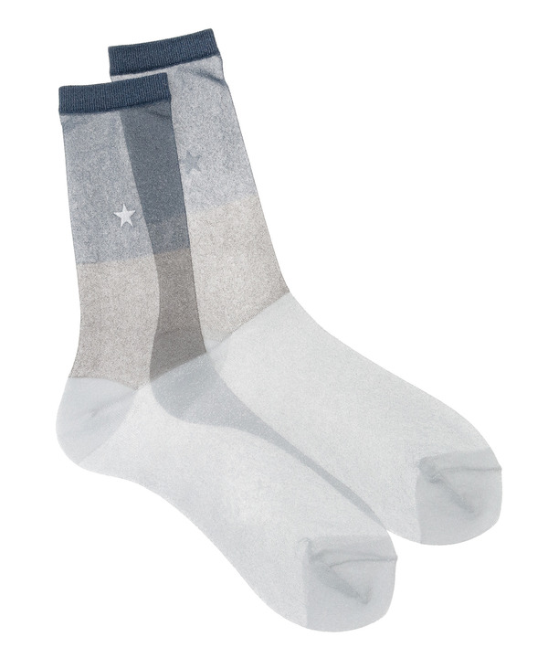 STAR★ GLITTER SHEER BI-COLOR SOX 詳細画像 1