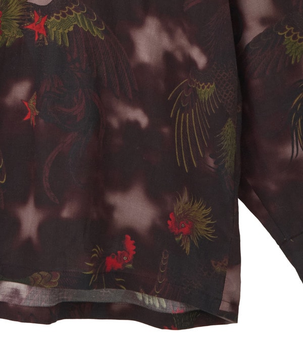 【NIPOALOHA】"軍鶏-SHAMO" LONG SLEEVE WOOL SHIRT 詳細画像 11