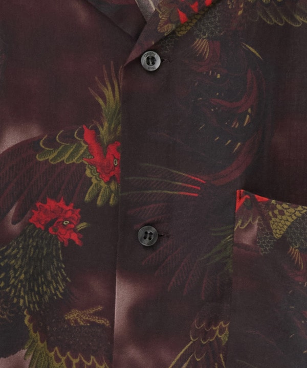 【NIPOALOHA】"軍鶏-SHAMO" LONG SLEEVE WOOL SHIRT 詳細画像 13