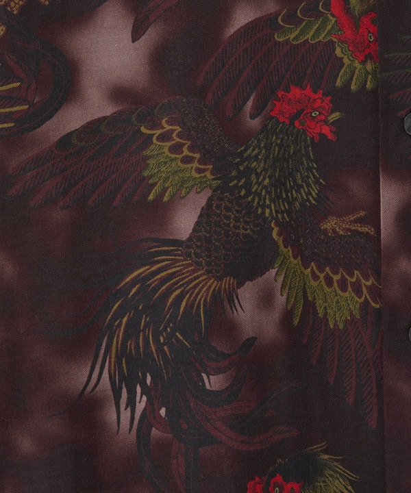 【NIPOALOHA】"軍鶏-SHAMO" LONG SLEEVE WOOL SHIRT 詳細画像 14