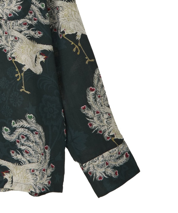 【NIPOALOHA】"鳳凰-PHOENIX" LONG SLEEVE WOOL SHIRT 詳細画像 13