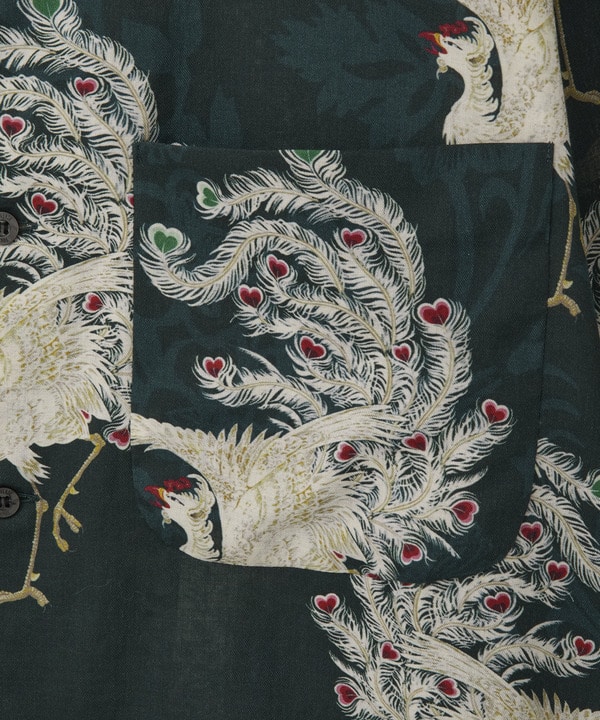 【NIPOALOHA】"鳳凰-PHOENIX" LONG SLEEVE WOOL SHIRT 詳細画像 16