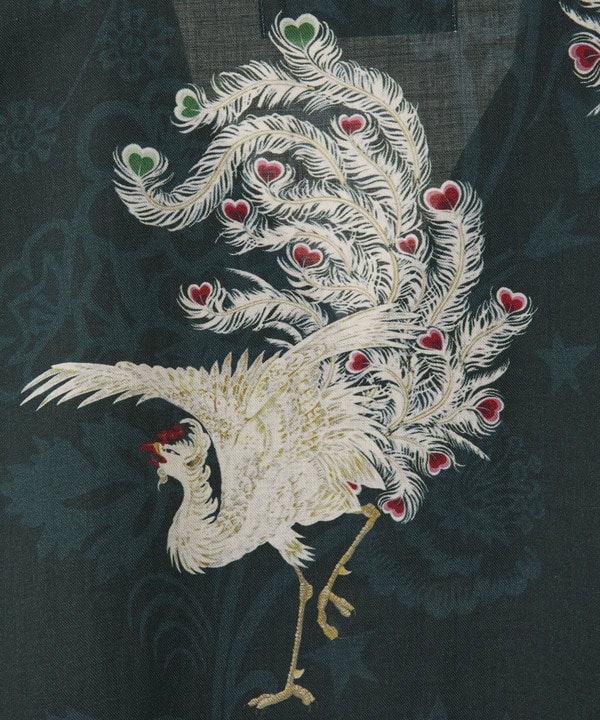 【NIPOALOHA】"鳳凰-PHOENIX" LONG SLEEVE WOOL SHIRT 詳細画像 18