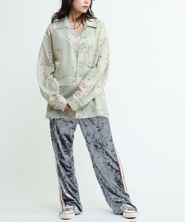 【NIPOALOHA】"鳳凰-PHOENIX" LONG SLEEVE WOOL SHIRT 詳細画像 4