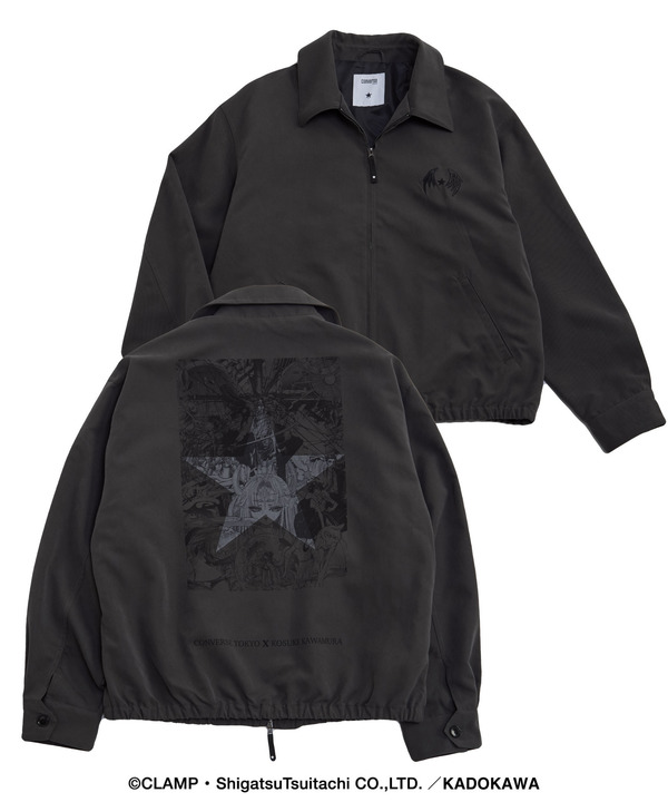 【CLAMP】『X-エックス-』GRAPHIC COACH JACKET 詳細画像 チャコールグレー 1
