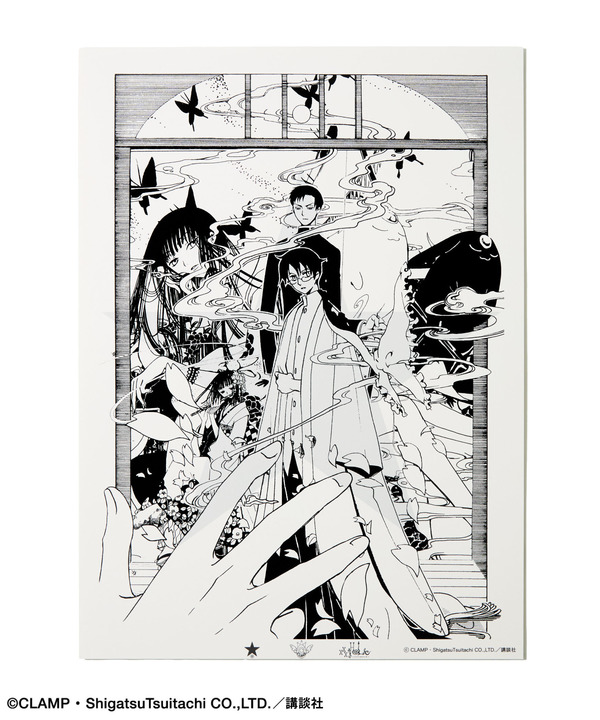 【CLAMP】『xxxHOLiC』〈KOSUKE KAWAMURA〉SILK SCREEN ART 詳細画像 ホワイト 1