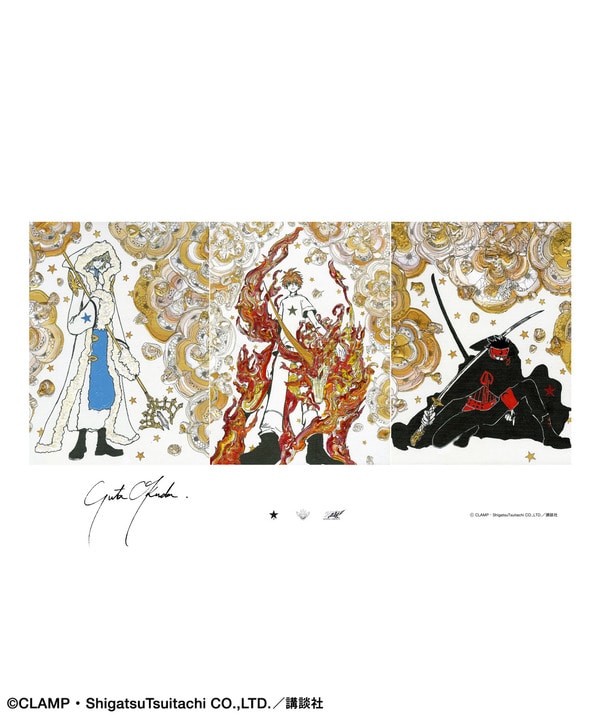 【CLAMP】『ツバサ-RESERVoir CHRoNiCLE-』〈YUTA OKUDA〉SILK SCREEN ART 詳細画像 ホワイト 1