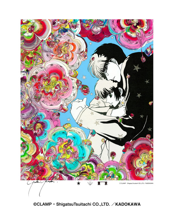 【CLAMP】『東京BABYLON』〈YUTA OKUDA〉SILK SCREEN ART 詳細画像 ホワイト 1