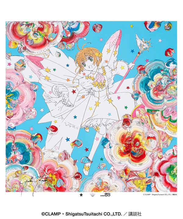 【CLAMP】『カードキャプターさくら　クリアカード編』〈YUTA OKUDA〉SILK SCREEN ART 詳細画像 ホワイト 1
