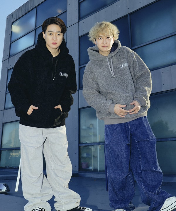 【over print】SIGNBOARD Bonding Boa Hoodie 詳細画像 15