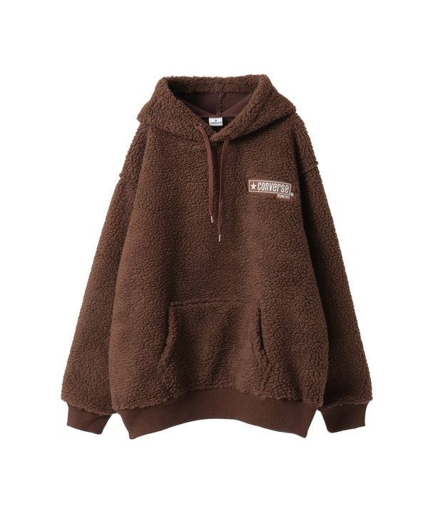 【over print】SIGNBOARD Bonding Boa Hoodie 詳細画像 2
