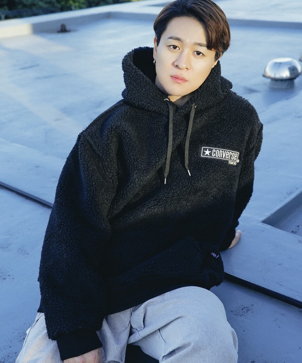 【over print】SIGNBOARD Bonding Boa Hoodie 詳細画像 20