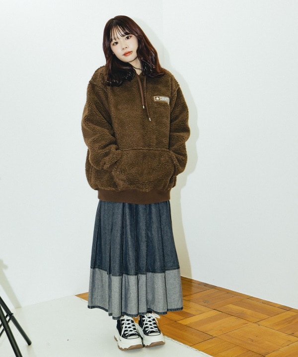 【over print】SIGNBOARD Bonding Boa Hoodie 詳細画像 21