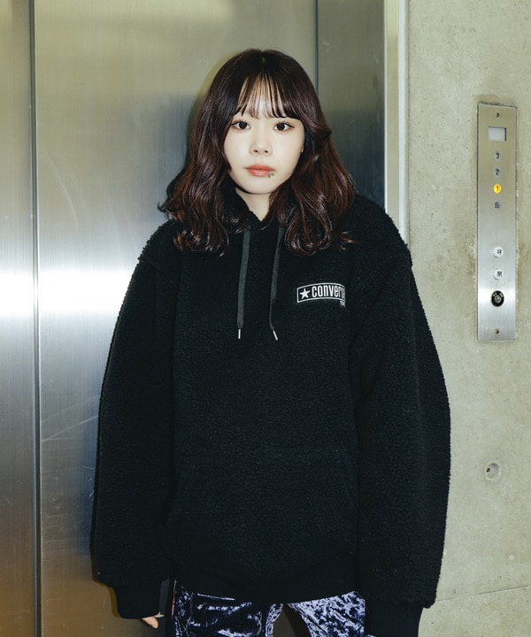 【over print】SIGNBOARD Bonding Boa Hoodie 詳細画像 24