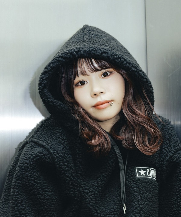 【over print】SIGNBOARD Bonding Boa Hoodie 詳細画像 26