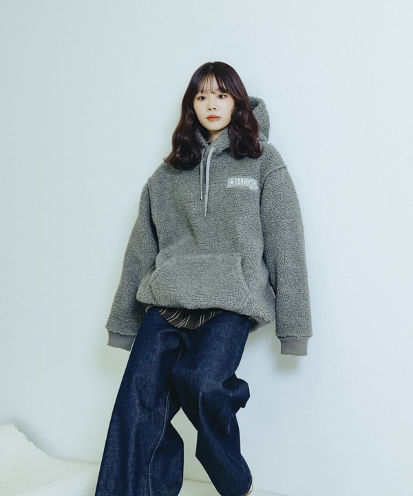 【over print】SIGNBOARD Bonding Boa Hoodie 詳細画像 28