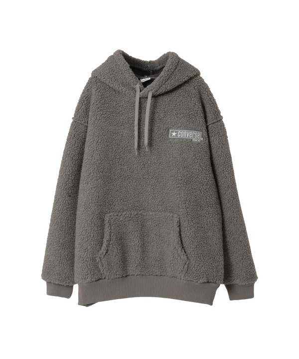 【over print】SIGNBOARD Bonding Boa Hoodie 詳細画像 6