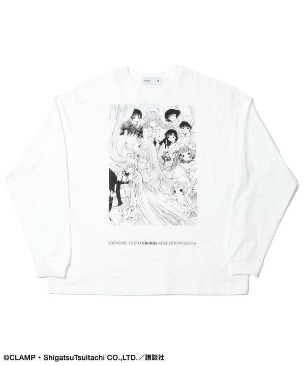 【CLAMP】『ちょびっツ』GRAPHIC LONGSLEEVE TEE 詳細画像 ホワイト 1