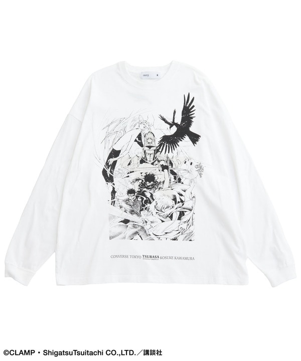 【CLAMP】『ツバサ-RESERVoir CHRoNiCLE-』GRAPHIC LONGSLEEVE TEE 詳細画像 ホワイト 1