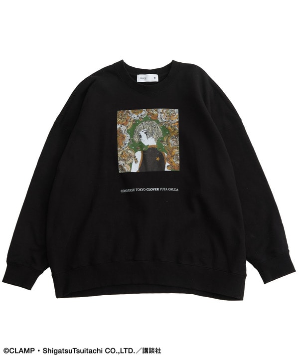 【CLAMP】『CLOVER』GRAPHIC SWEAT 詳細画像 ブラック 1