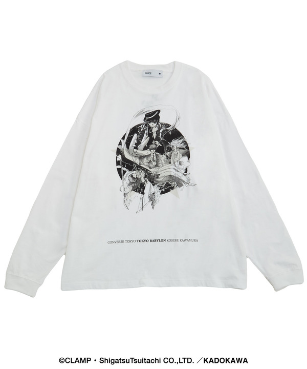 【CLAMP】『東京BABYLON』GRAPHIC LONGSLEEVE TEE 詳細画像 ホワイト 1