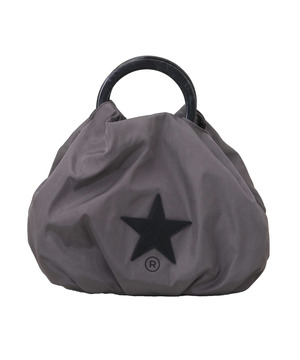 ACRYLIC HANDLE BALLOON SHOULDER BAG