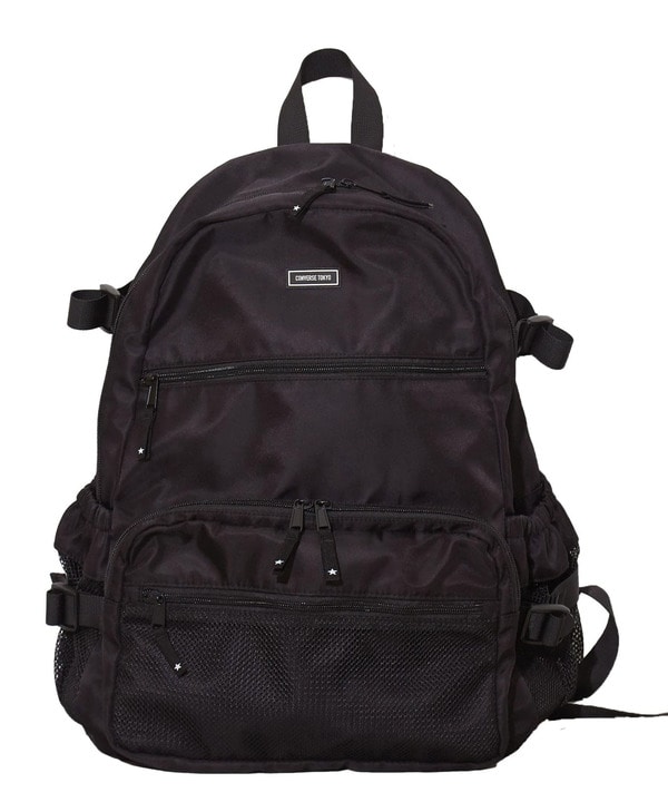 【新色追加】MESH POCKET NYLON BACKPACK 詳細画像 ブラック 1
