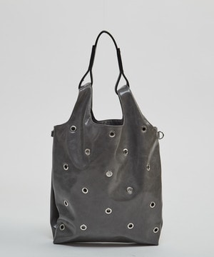 EYELET SHOPPING TOTE BAG
