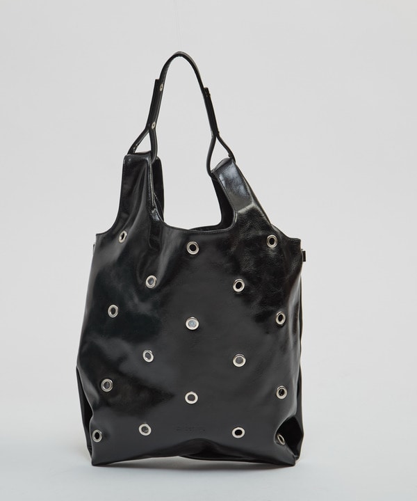 EYELET SHOPPING TOTE BAG 詳細画像 ブラック 1