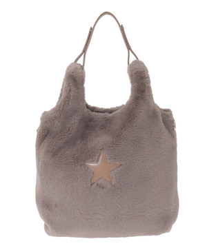 ECO-FUR SHOPPING TOTE BAG