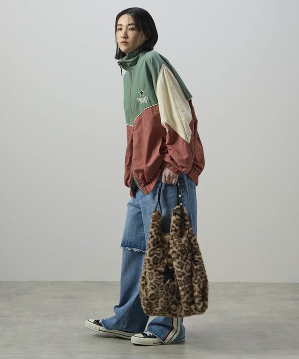 2WAY LEOPARD ECO-FUR SHOPPING TOTE BAG 詳細画像 1