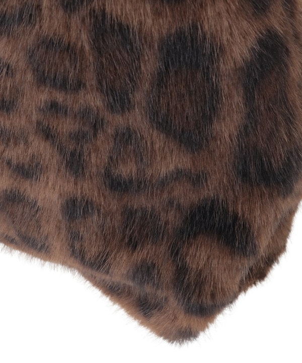 2WAY LEOPARD ECO-FUR SHOPPING TOTE BAG 詳細画像 6