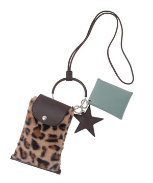 ECO-FUR MULTI RING SHOULDER BAG