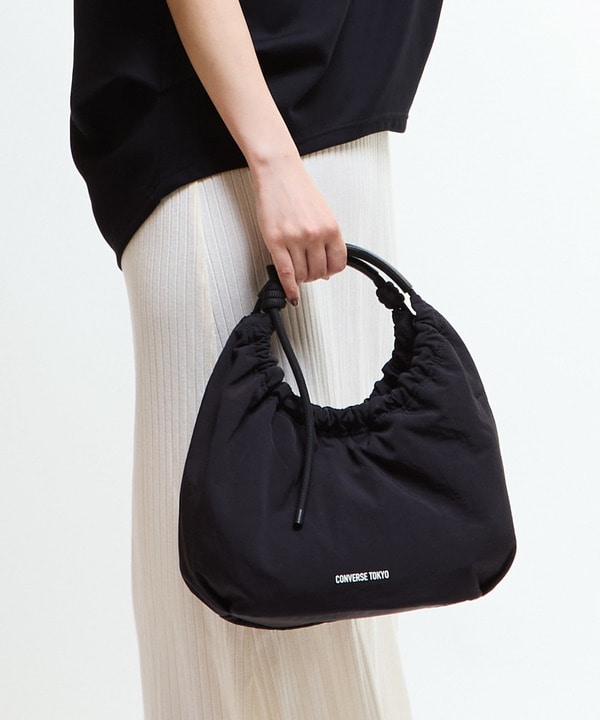 2WAY ROPE HANDLE GATHERED SHOULDER BAG 詳細画像 ブラック 1
