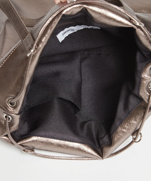 METALLIC GATHERED TOTE BAG 詳細画像 2