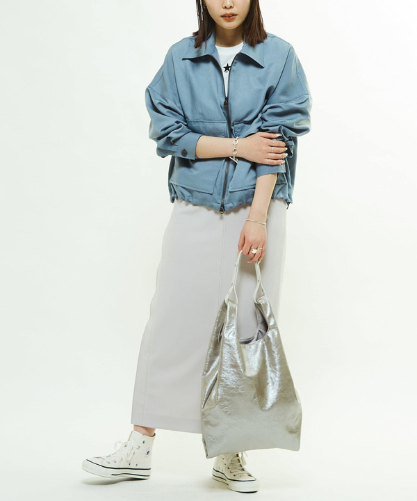 2WAY METALLIC SHOPPING TOTE BAG 詳細画像 1