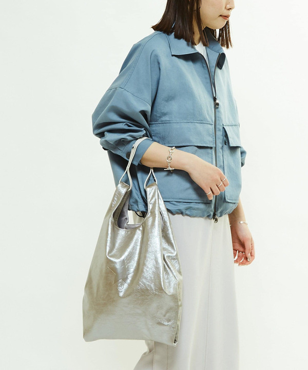 2WAY METALLIC SHOPPING TOTE BAG 詳細画像 3
