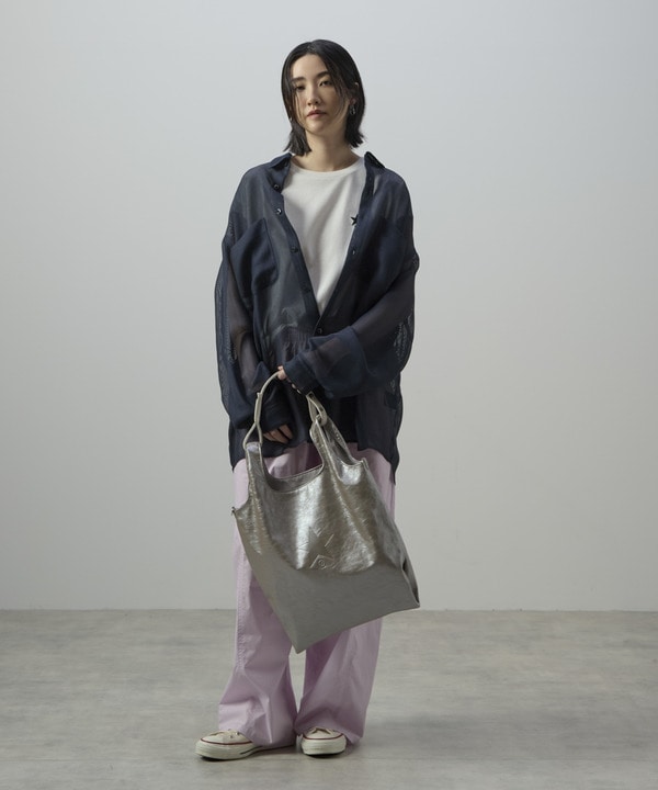 2WAY METALLIC SHOPPING TOTE BAG 詳細画像 9