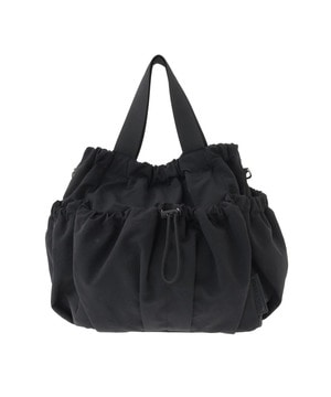 2WAY NYLON DRAWSTRING SHOULDER BAG