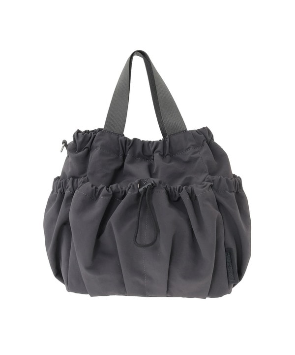 2WAY NYLON DRAWSTRING SHOULDER BAG 詳細画像 チャコールグレー 1