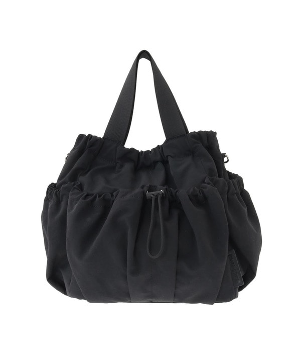 2WAY NYLON DRAWSTRING SHOULDER BAG 詳細画像 ブラック 1
