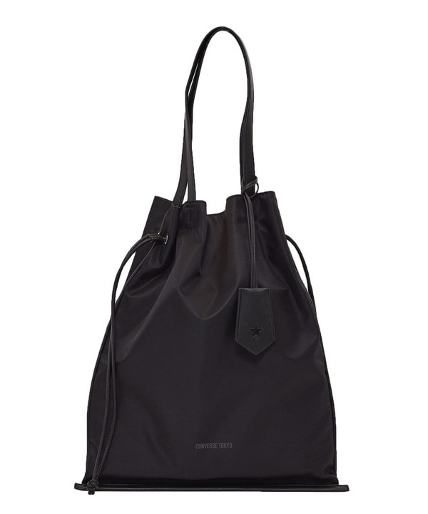 NYLON GATHERED TOTE BAG 詳細画像 ブラック 1