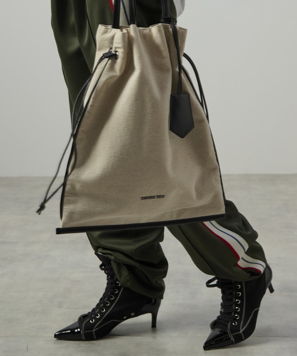 LINEN GATHERED TOTE BAG 詳細画像 14
