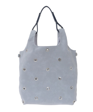 2WAY SUEDE EYELET SHOPPER BAG