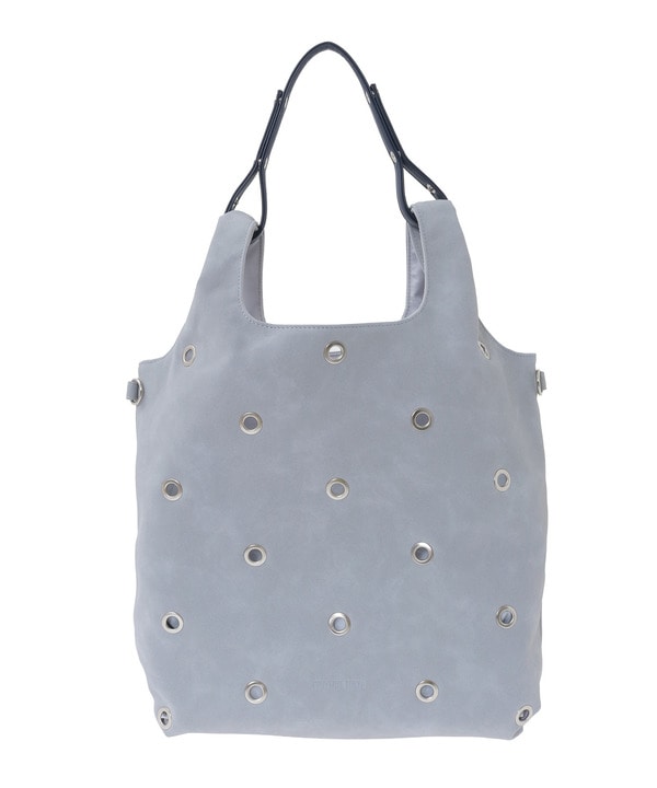 2WAY SUEDE EYELET SHOPPER BAG 詳細画像 ブルー 1