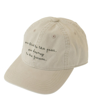 ワンウォッシュ刺繍キャップ