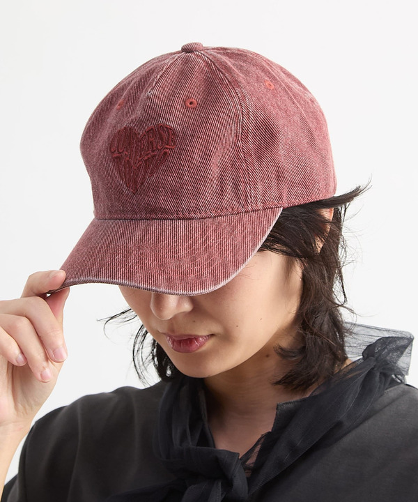 PIGMENT DYE HEART LOGO CAP 詳細画像 1