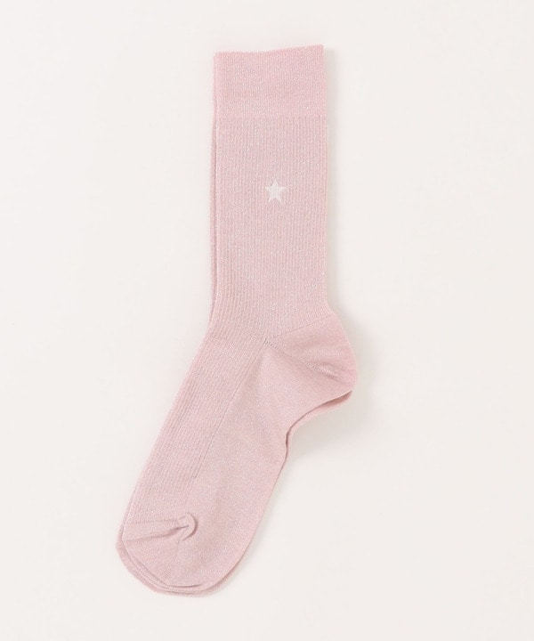 STAR★ GLITTER RIB SOX 詳細画像 ピンク 1